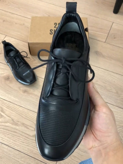 ✅High -quality Dedication✅Men's Perforated Handmade Leather Breathable Casual Shoes