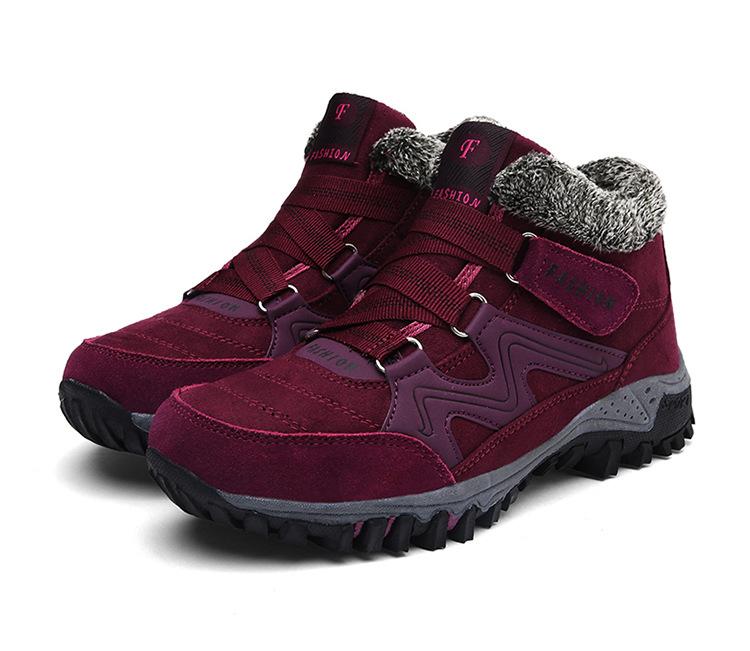 Winter Thickened and Velvet Warm Outdoor Cotton Shoes