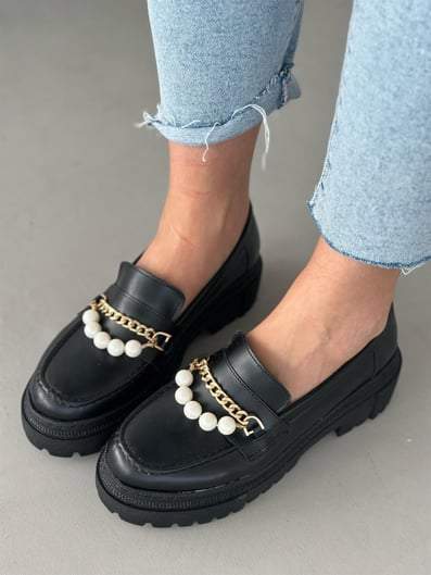 Black Patent Leather Loafers