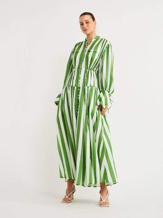 Audrey Dress In Amalfi Stripe