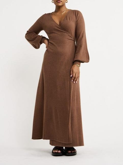 Wrap Dress In Chocolate