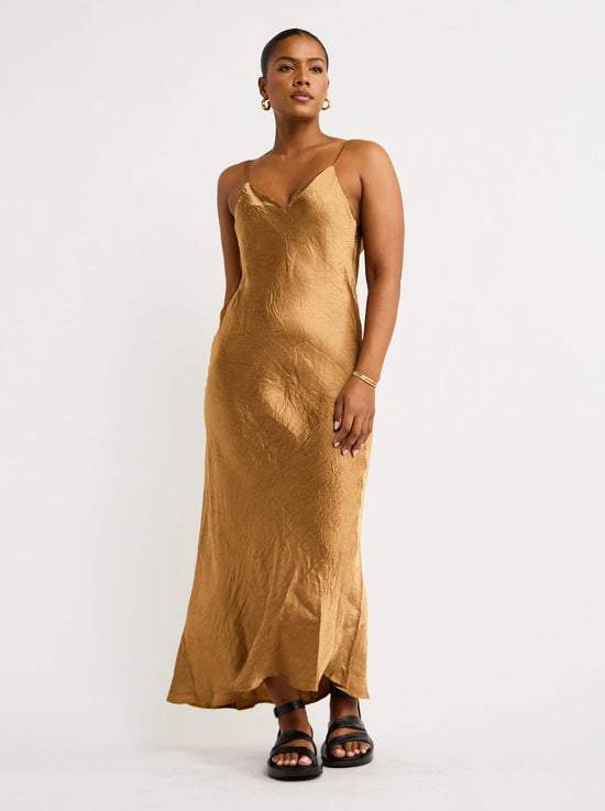 Slip Dress In Winter Pine