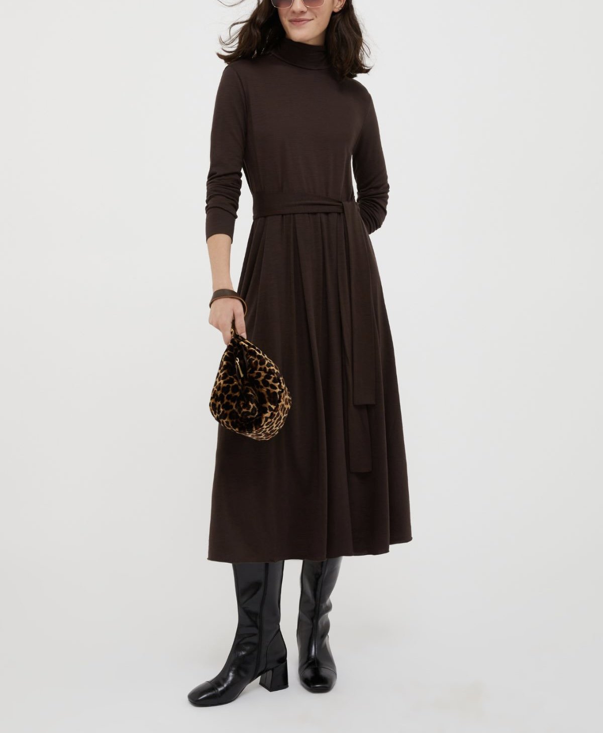 Wool-Jersey Midi Dress