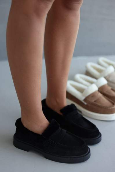 Suede Plush Loafers