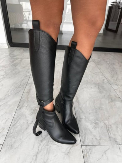 Detachable Women's Boots with Snap Detail