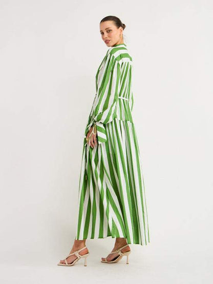 Audrey Dress In Amalfi Stripe