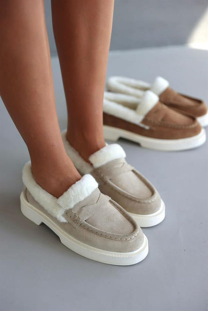 Suede Plush Loafers