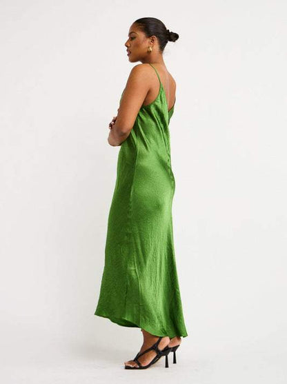 Slip Dress In Winter Pine