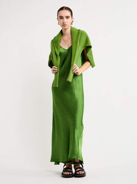 Slip Dress In Winter Pine