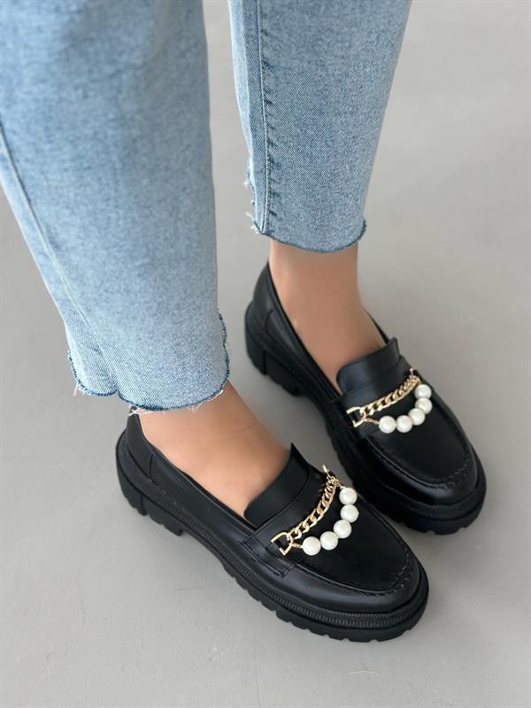 Black Patent Leather Loafers