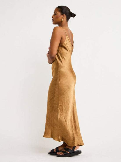 Slip Dress In Winter Pine